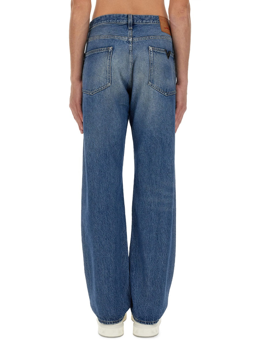 Valentino Men Jeans With Logo Detail VALENTINO