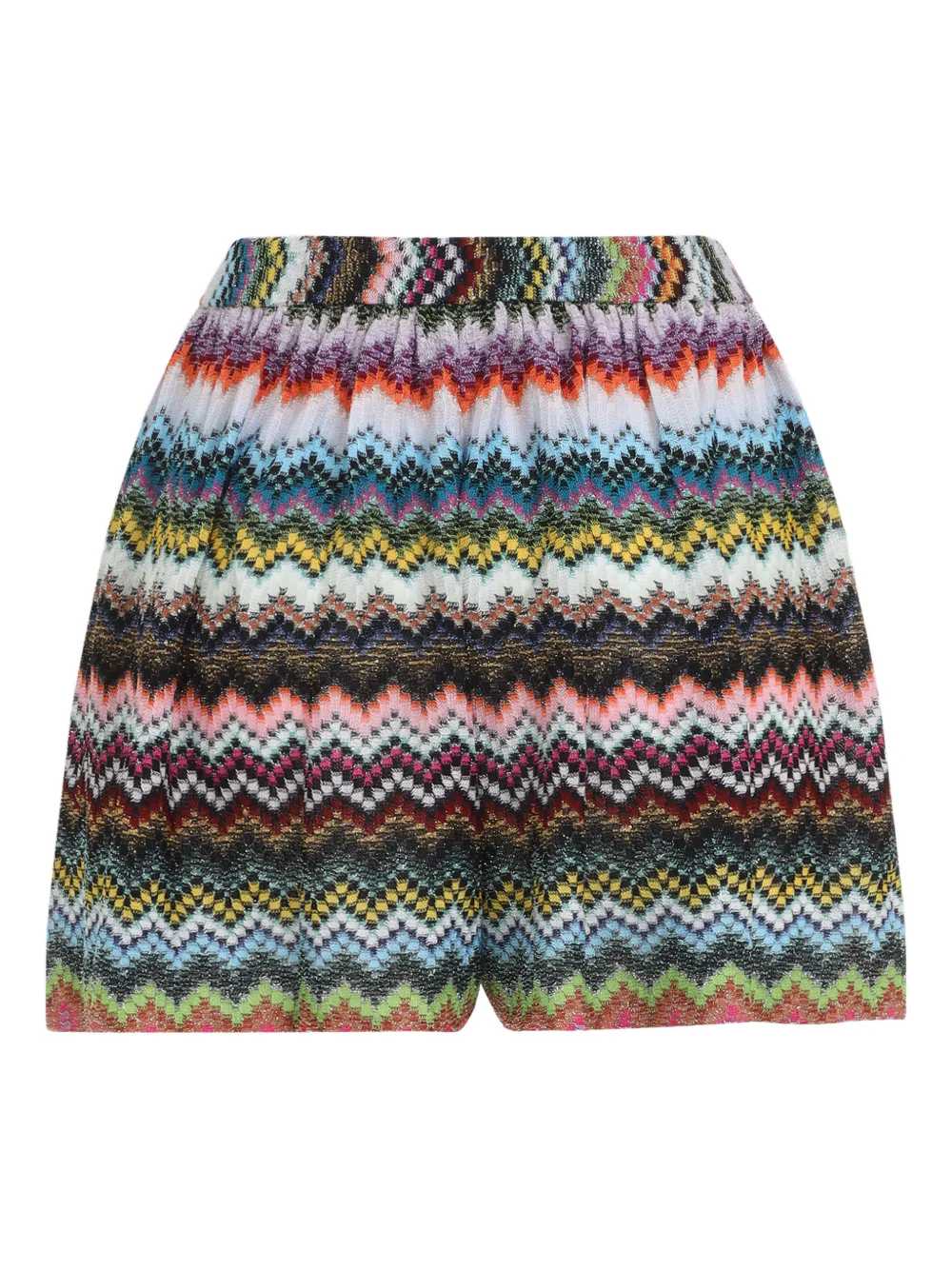 Missoni Women High-Waisted Shorts With Chevron Pattern MISSONI
