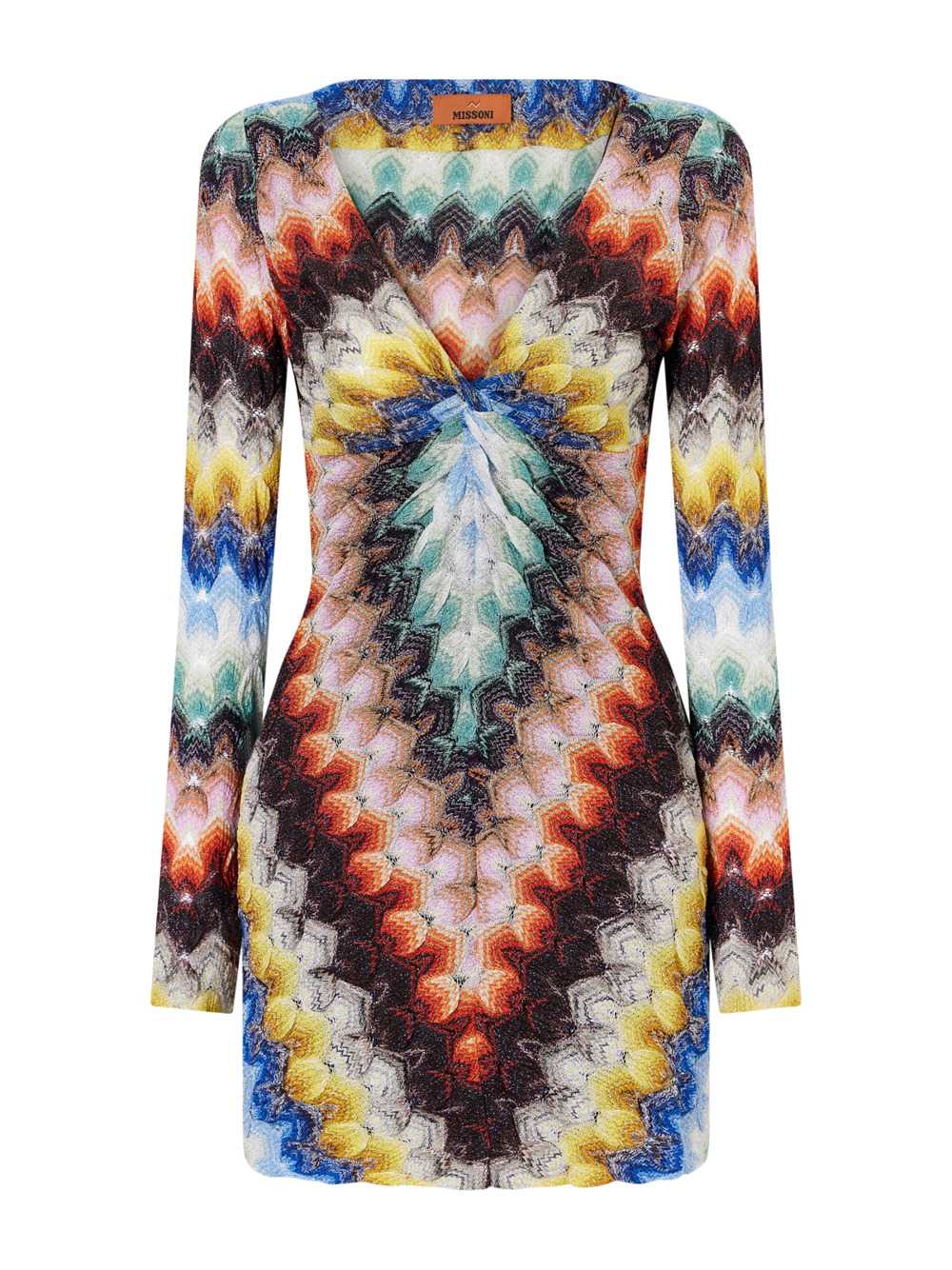 Missoni Women Metallic Crochet Mini Dress MISSONI