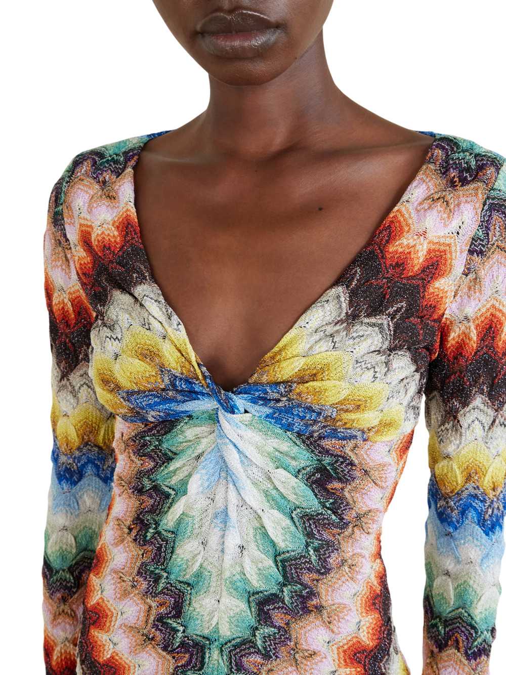 Missoni Women Metallic Crochet Mini Dress MISSONI