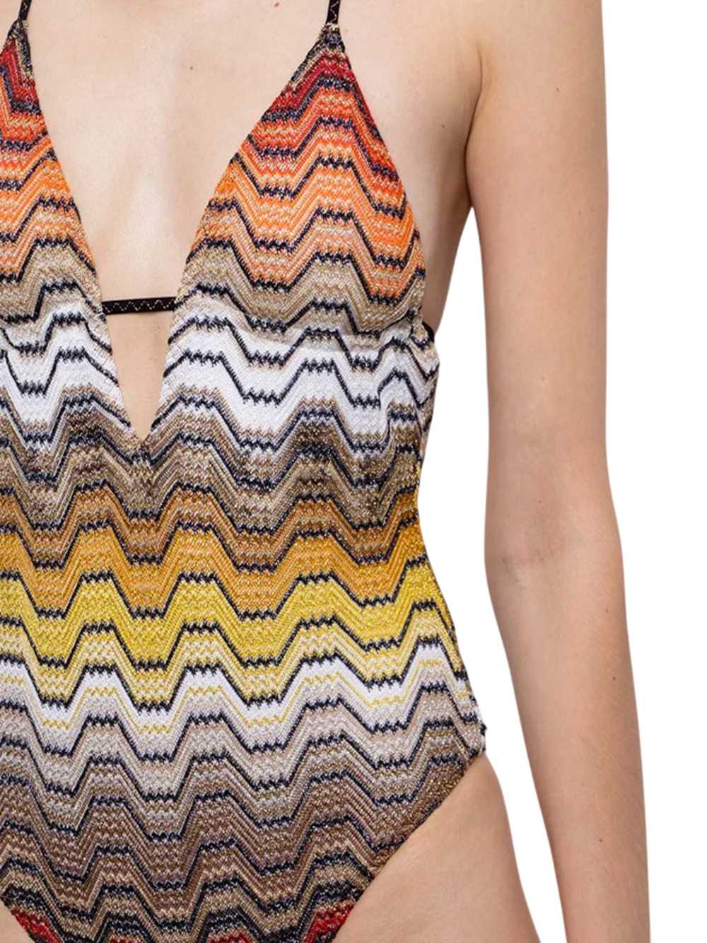 Missoni Women Halter-Neck Swimsuit With Zigzag Pattern MISSONI