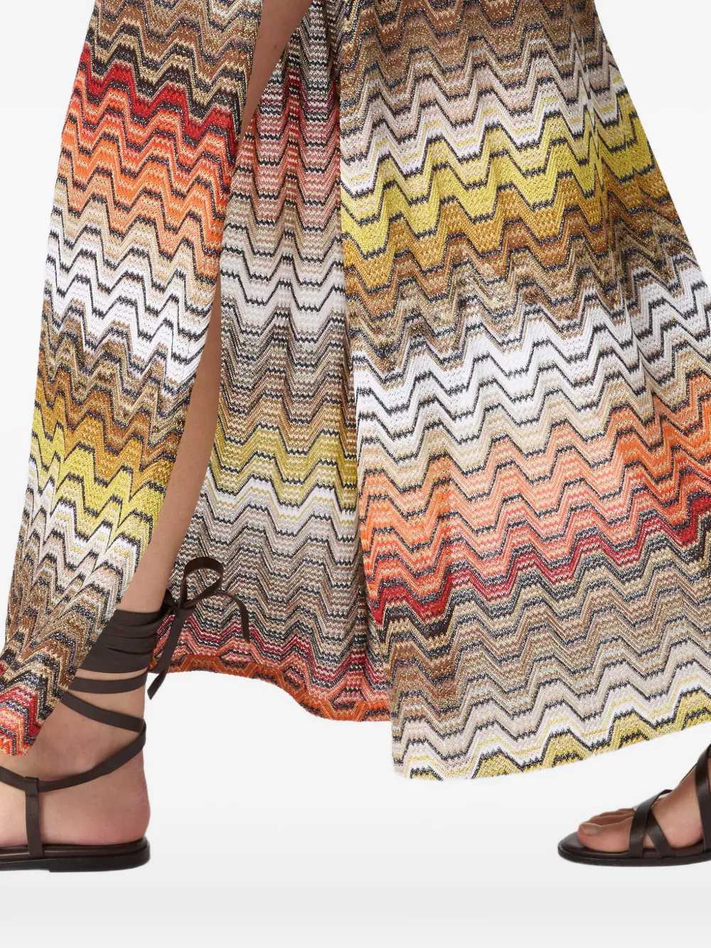 Missoni Women Long Dress With Chevron Pattern MISSONI