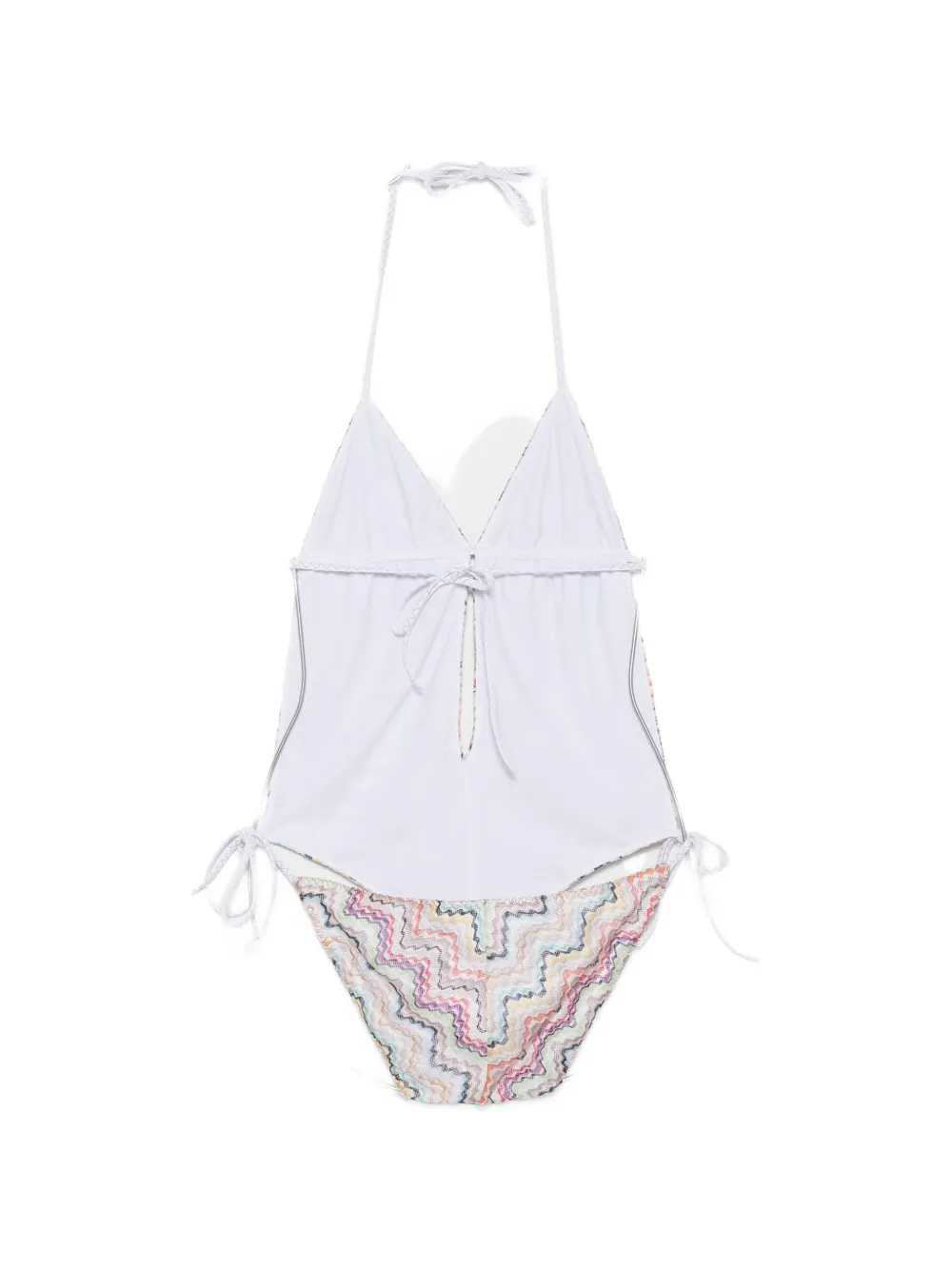 Missoni Women Halterneck Swimsuit With Zigzag Knit MISSONI