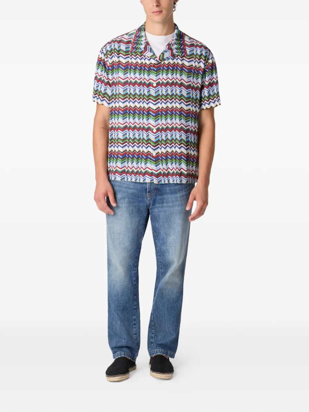 Missoni Men Zigzag Button-Up Shirt MISSONI