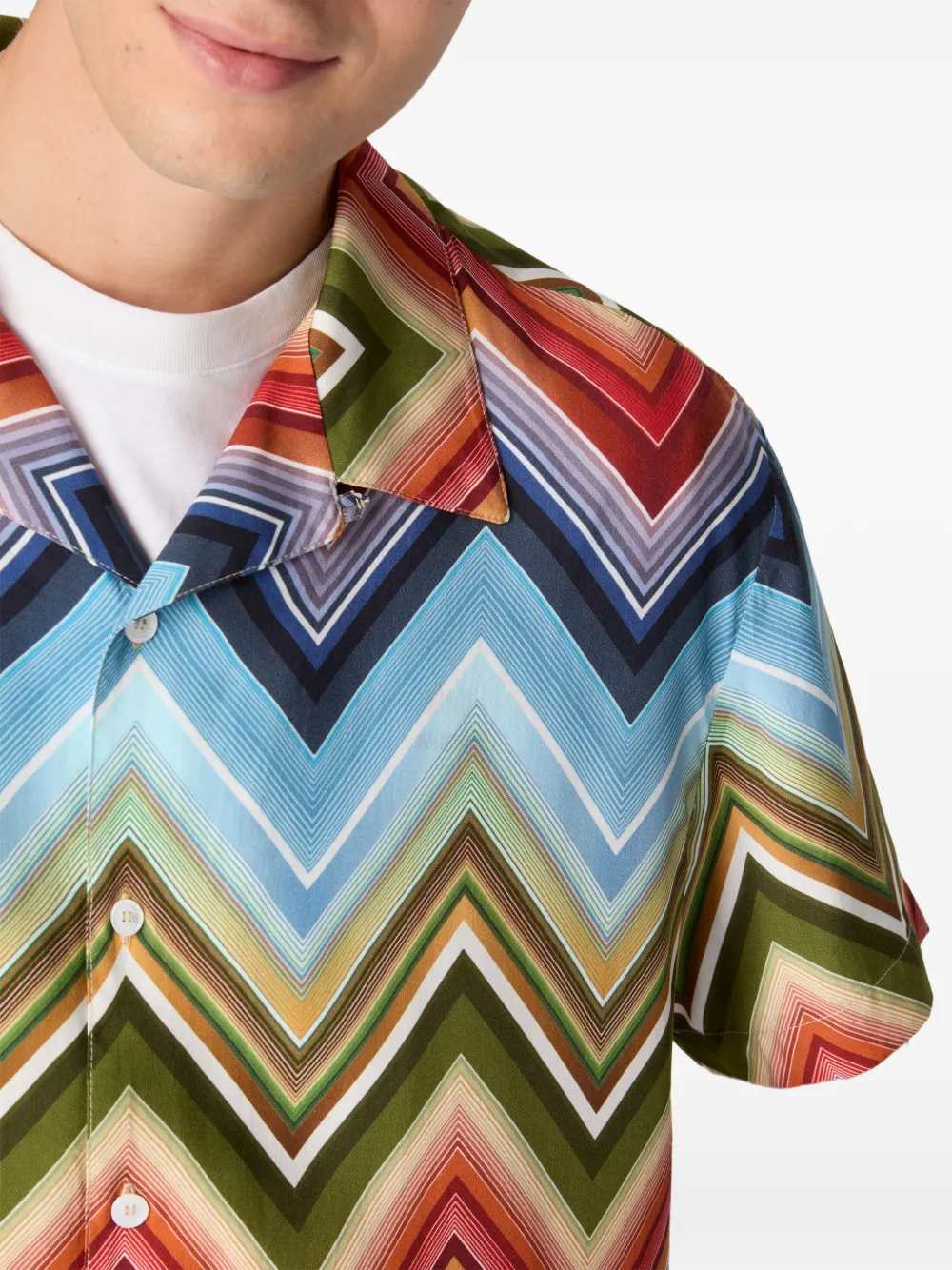 Missoni Men Zigzag Pattern Shirt MISSONI