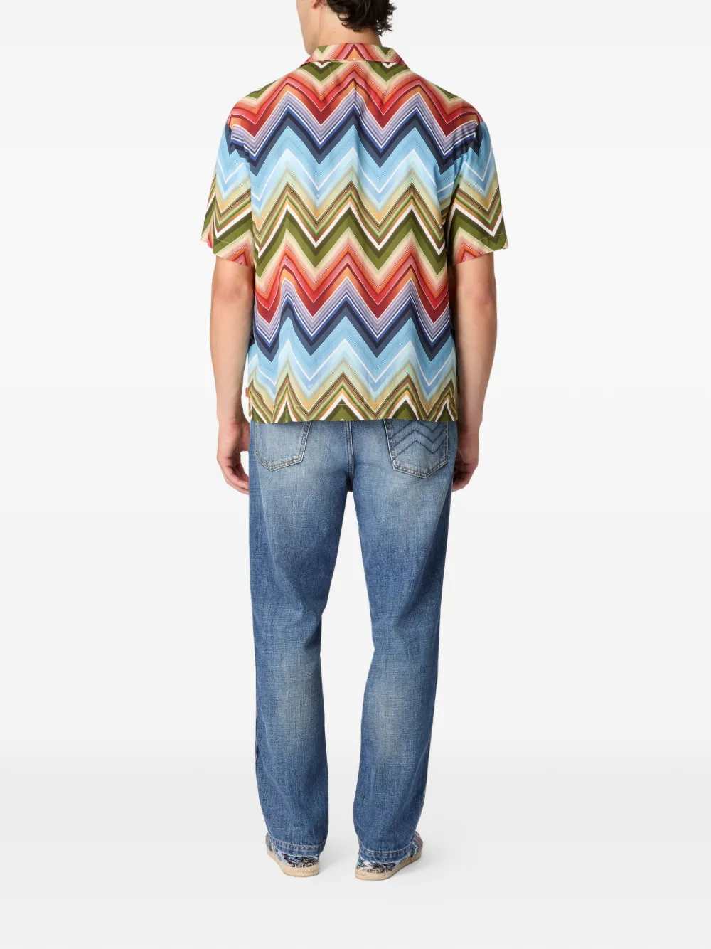 Missoni Men Zigzag Pattern Shirt MISSONI
