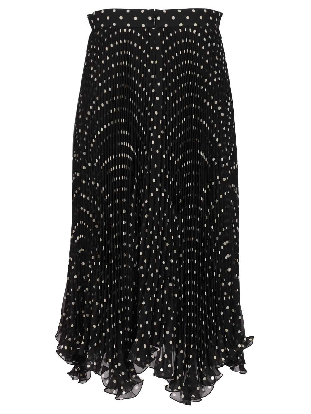 Valentino Garavani Women Silk Polka Dot Skirt VALENTINO GARAVANI