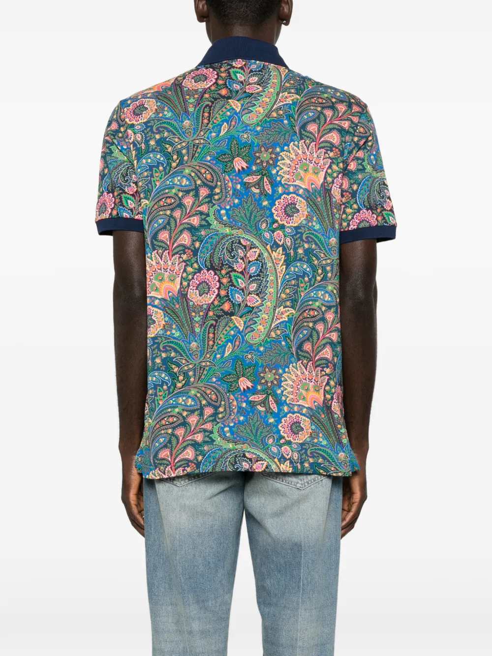 Etro Men Paisley Print Polo ETRO