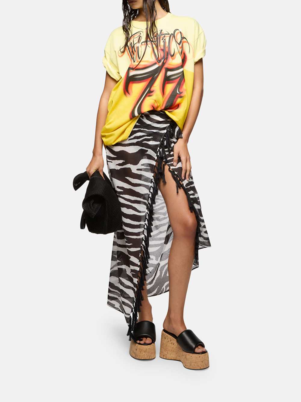 The Attico Women Multicolored T-Shirt THE ATTICO
