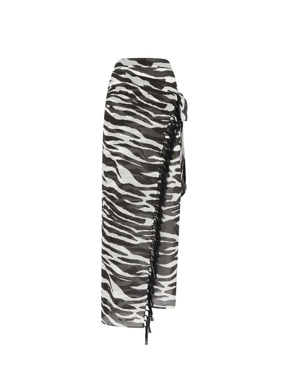 The Attico Women White And Black Pareo THE ATTICO