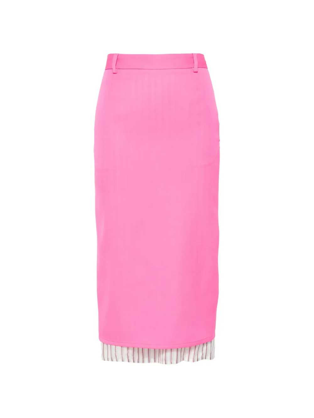 The Attico Women Midi Skirt With Striped Hem THE ATTICO