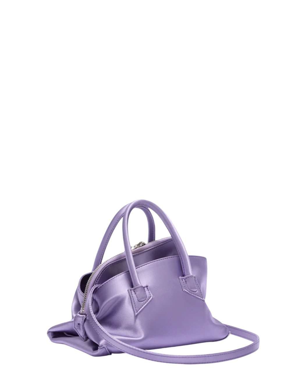 The Attico Women Lilac "La Passeggiata Mini" Top Handle THE ATTICO