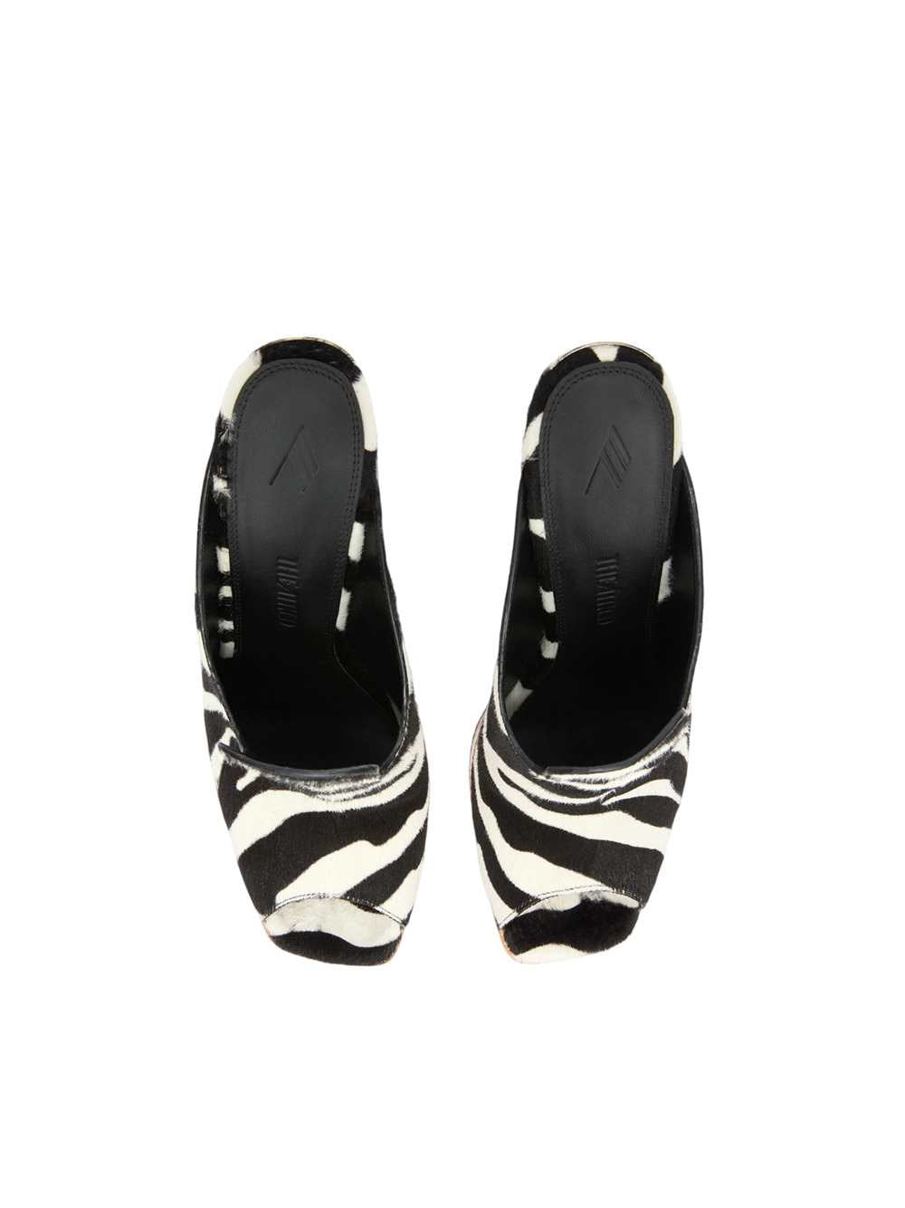 The Attico Women Irmelin Mule In White And Black THE ATTICO