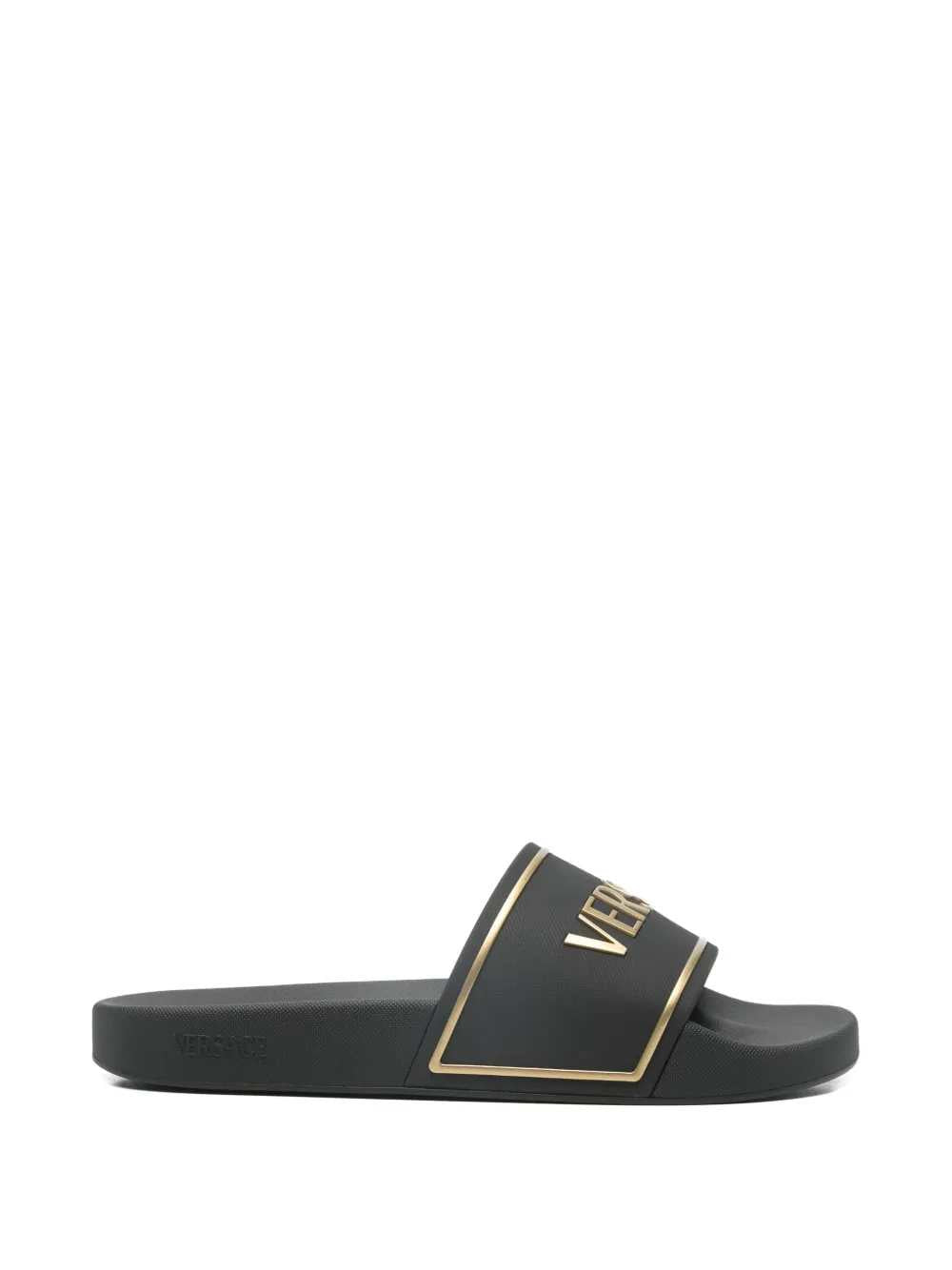Versace Men Slide Sandals With Embossed Logo VERSACE