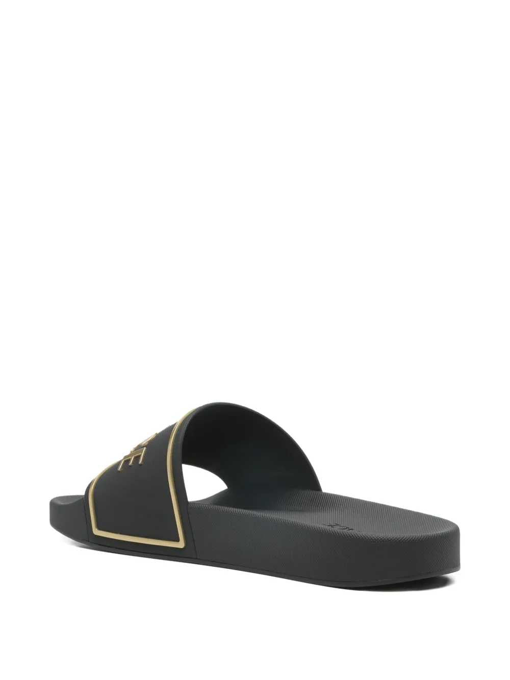 Versace Men Slide Sandals With Embossed Logo VERSACE