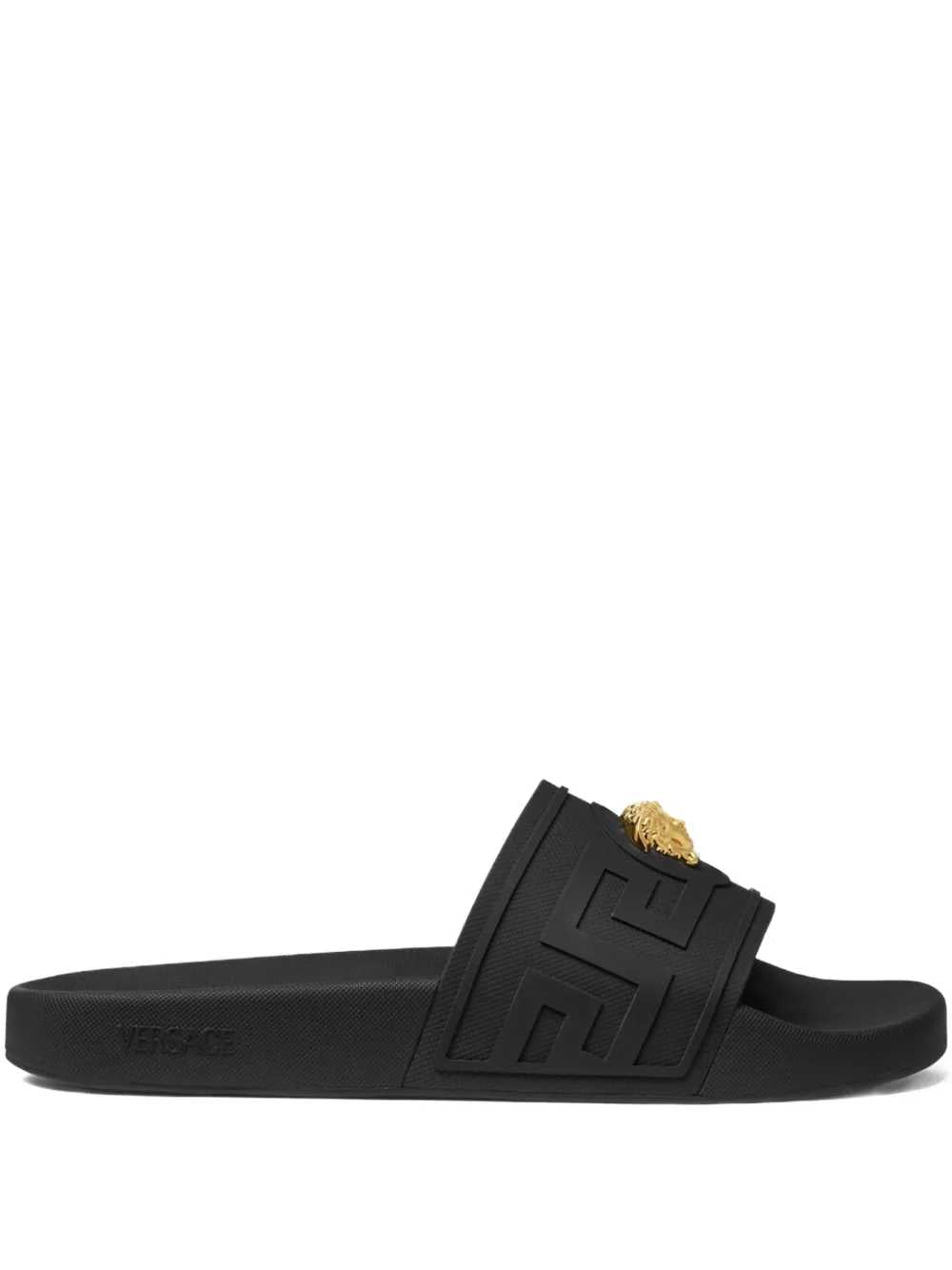 Versace Men La Medusa Slide Sandals
