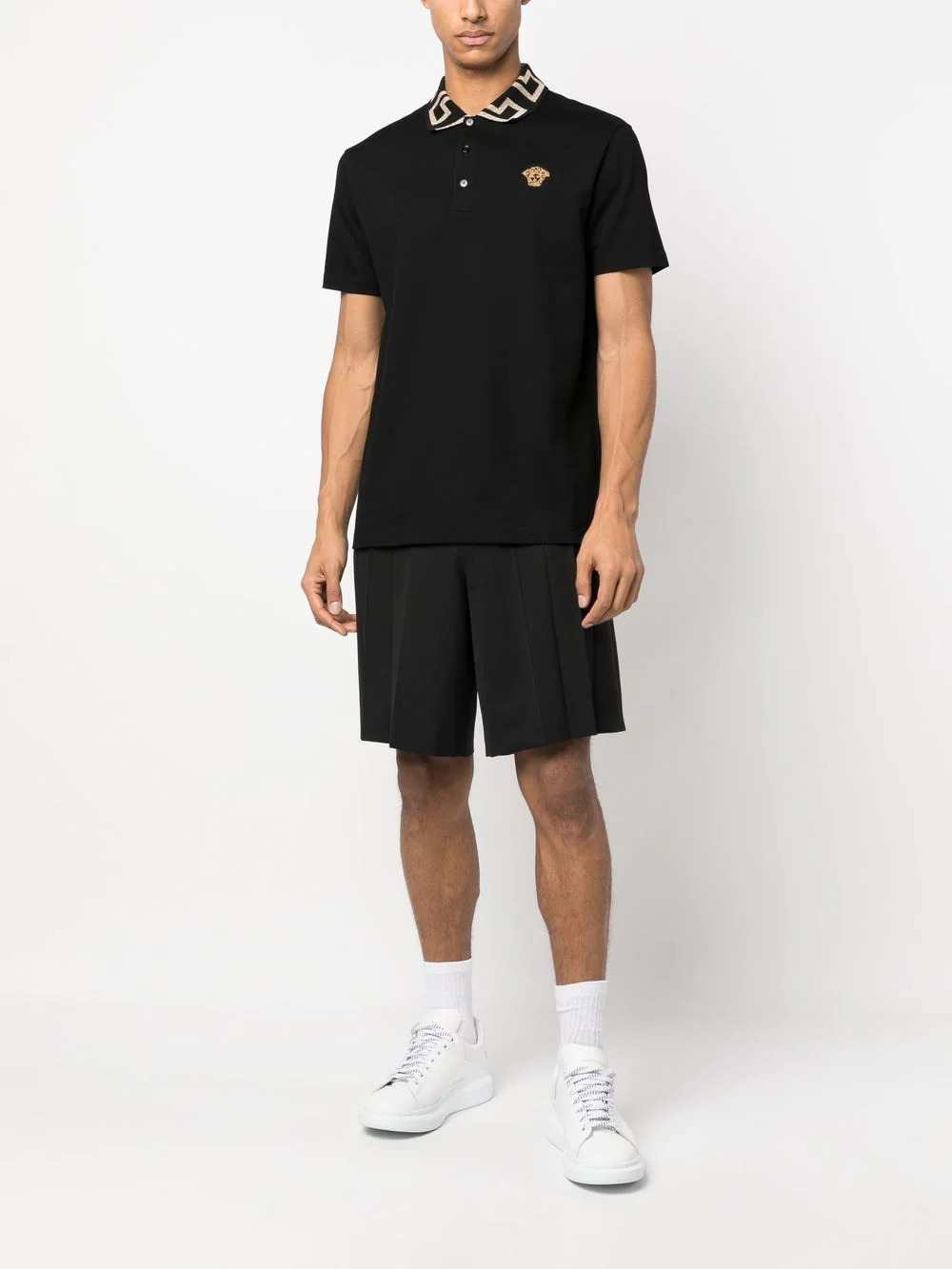 Versace Men Greca Polo Short Sleeve VERSACE