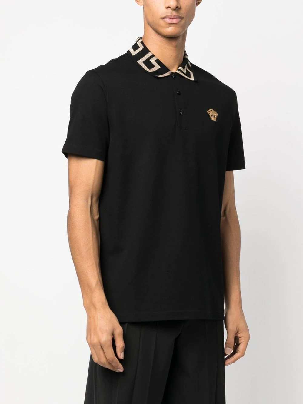Versace Men Greca Polo Short Sleeve VERSACE