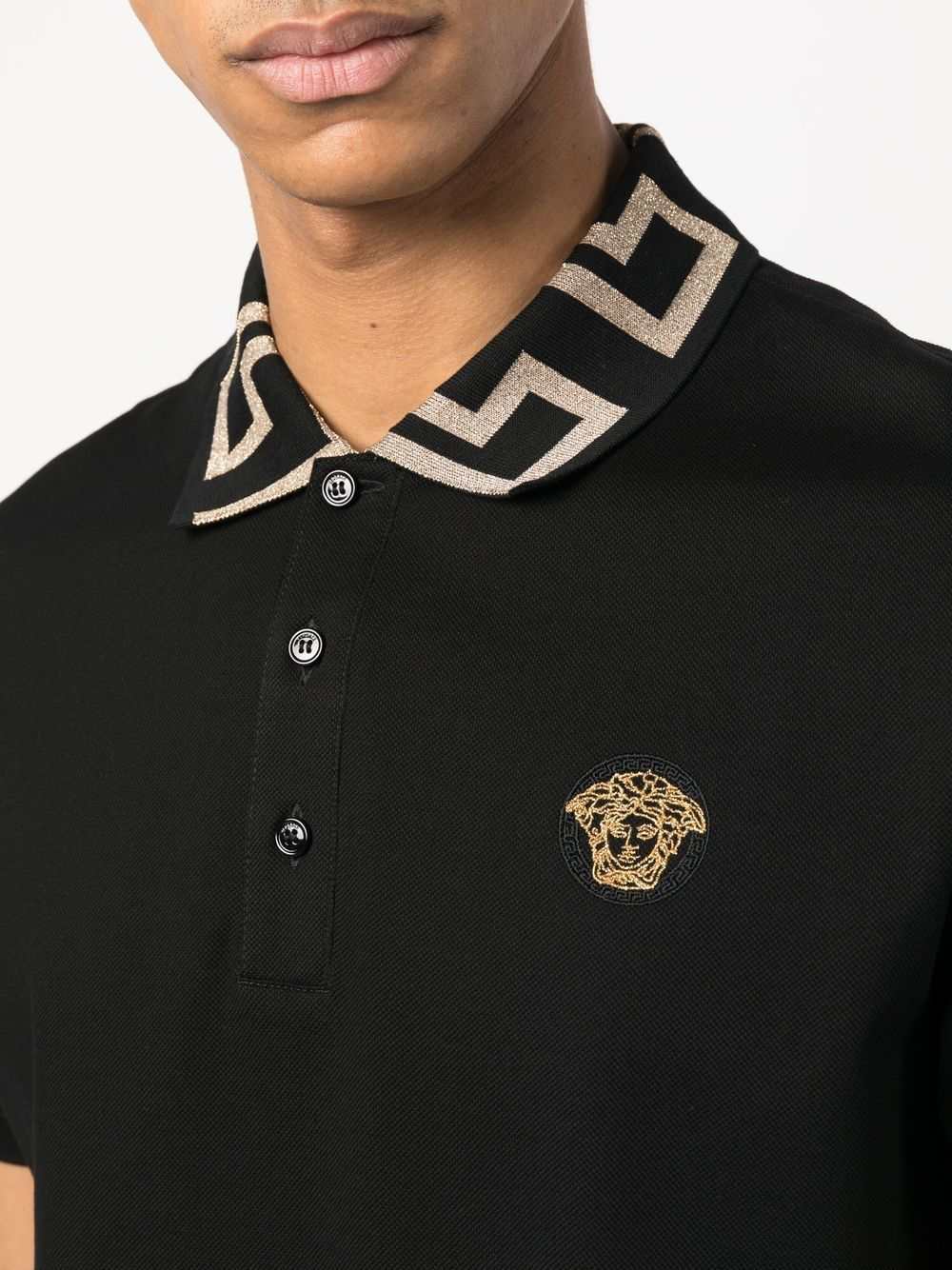 Versace Men Greca Polo Short Sleeve VERSACE