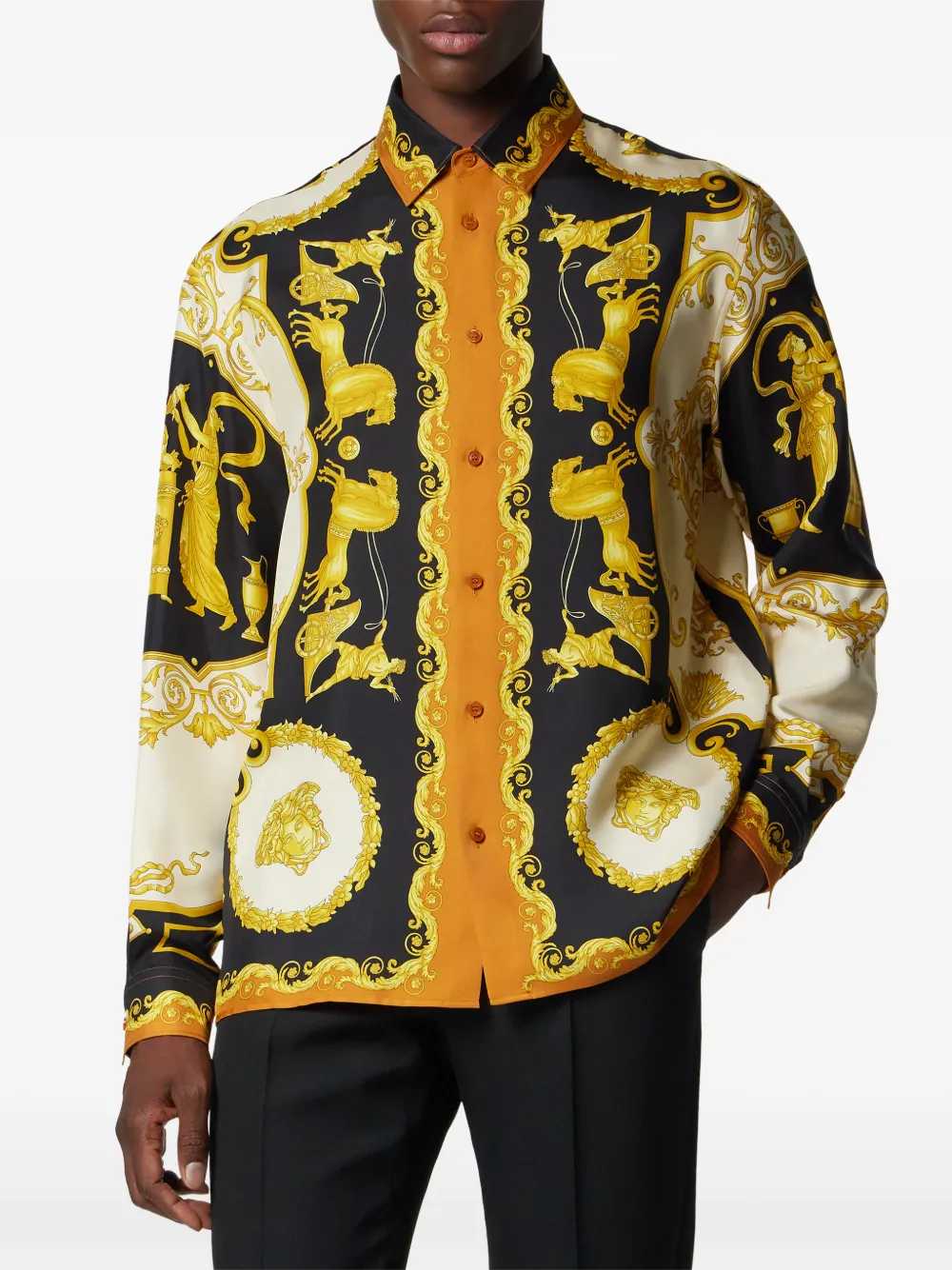 Versace Men Baroque Print Shirt VERSACE