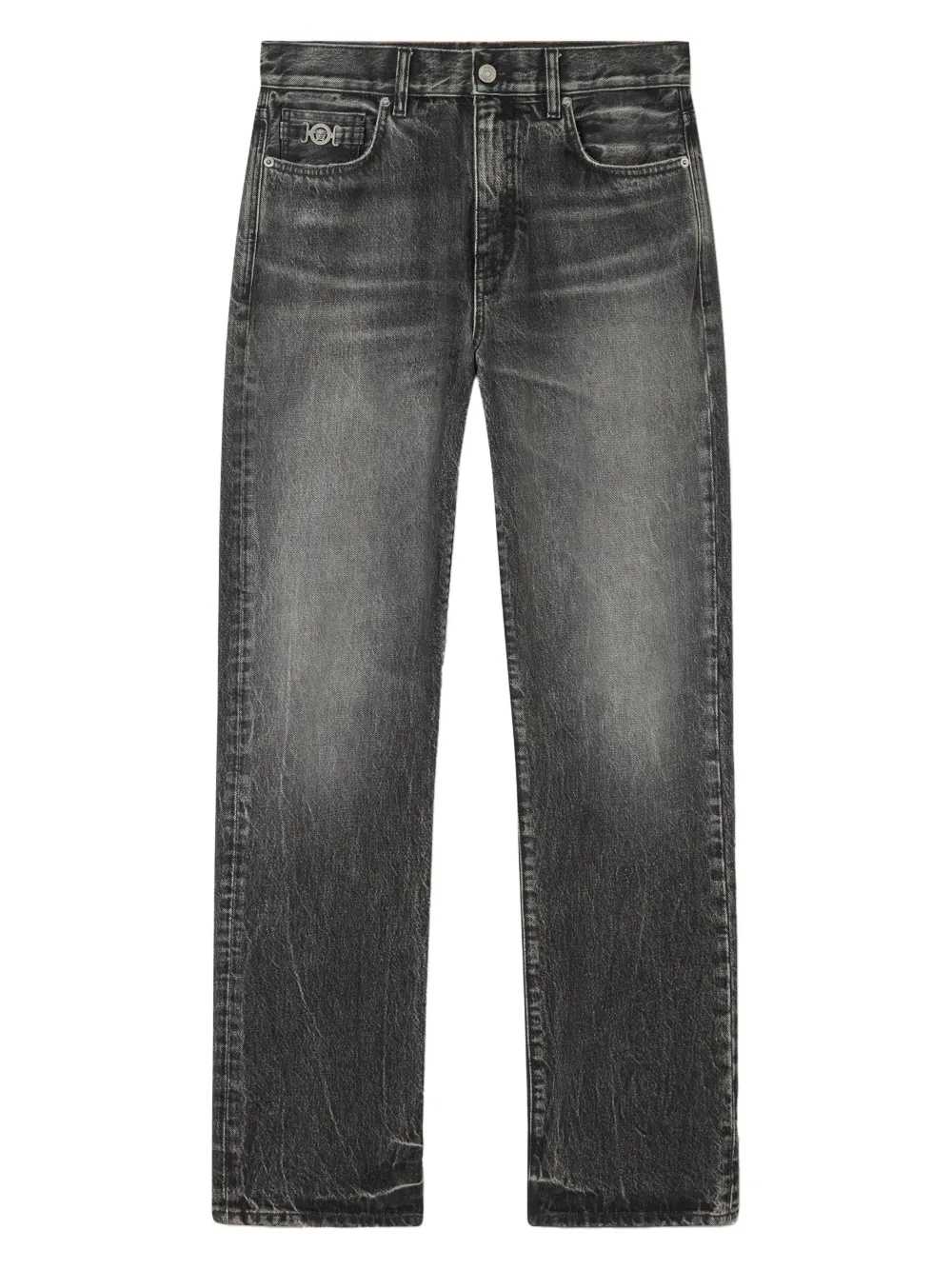 Versace Men Jeans With Logo Appliqué VERSACE