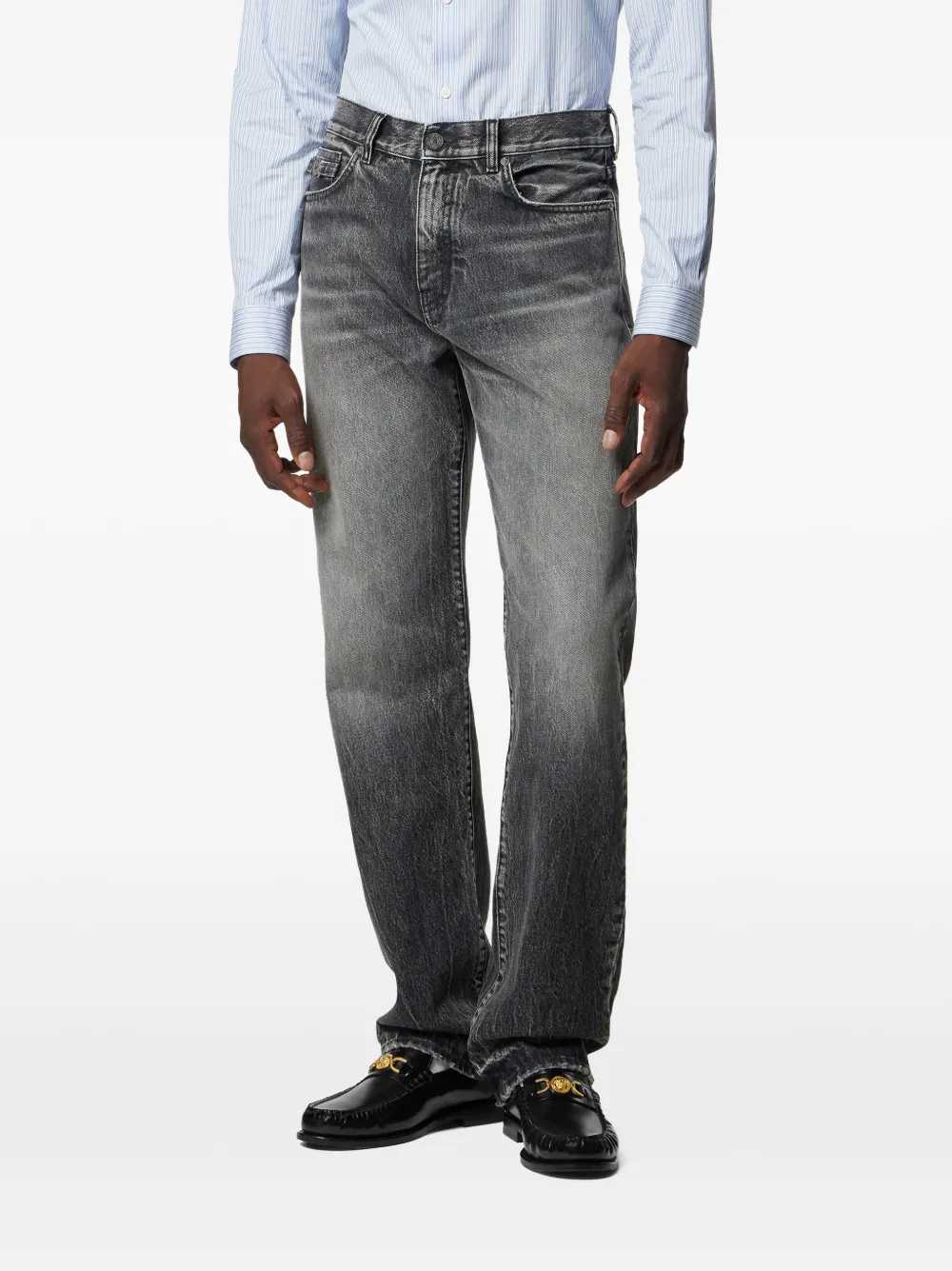 Versace Men Jeans With Logo Appliqué VERSACE