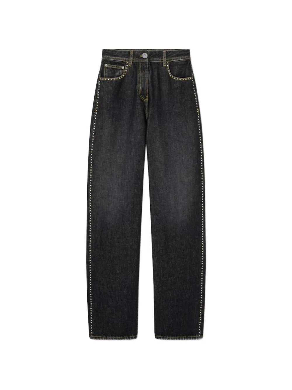 Versace Women Studded Denim Trousers VERSACE