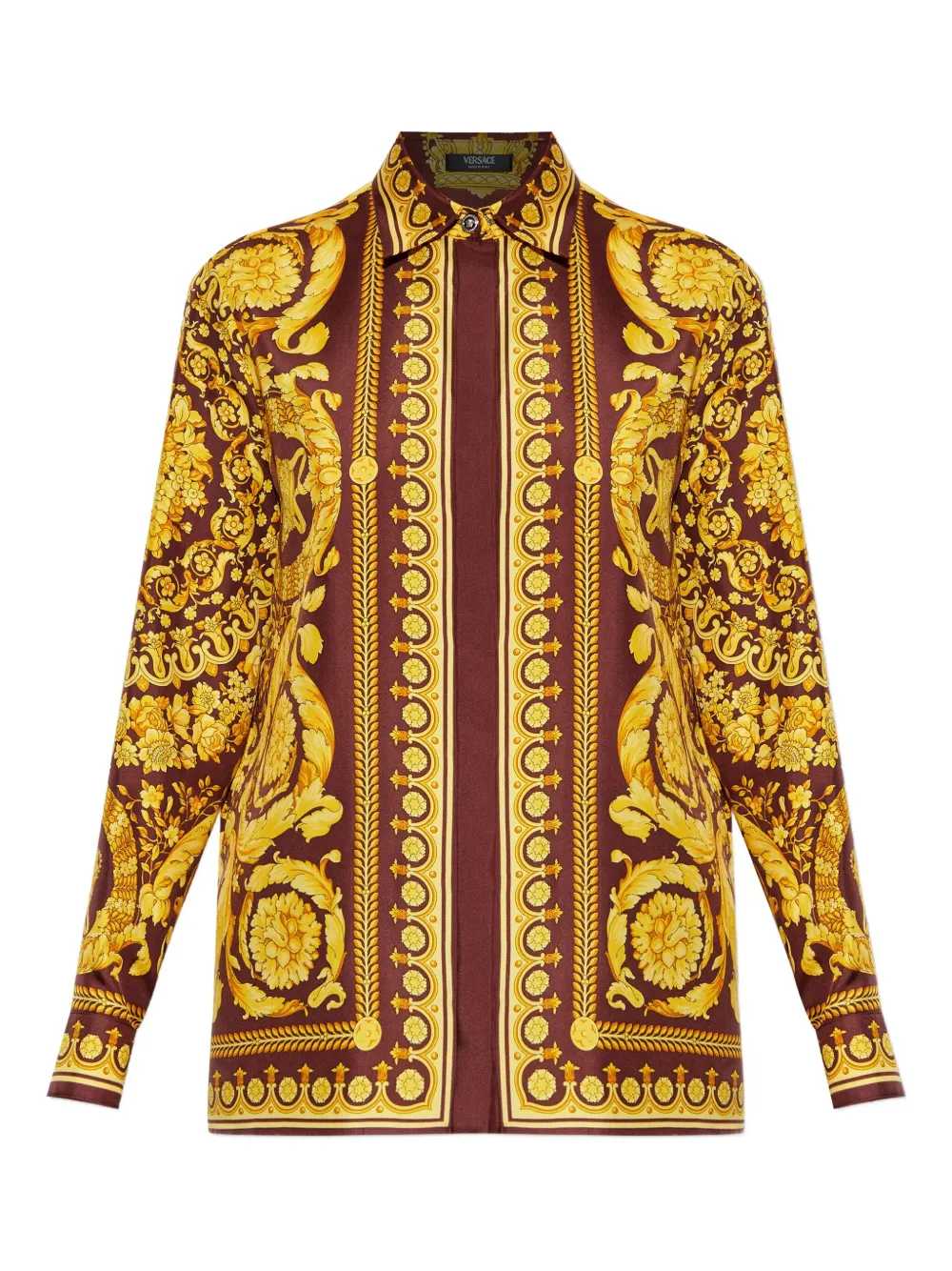 Versace Women Floral Silk Blouse VERSACE