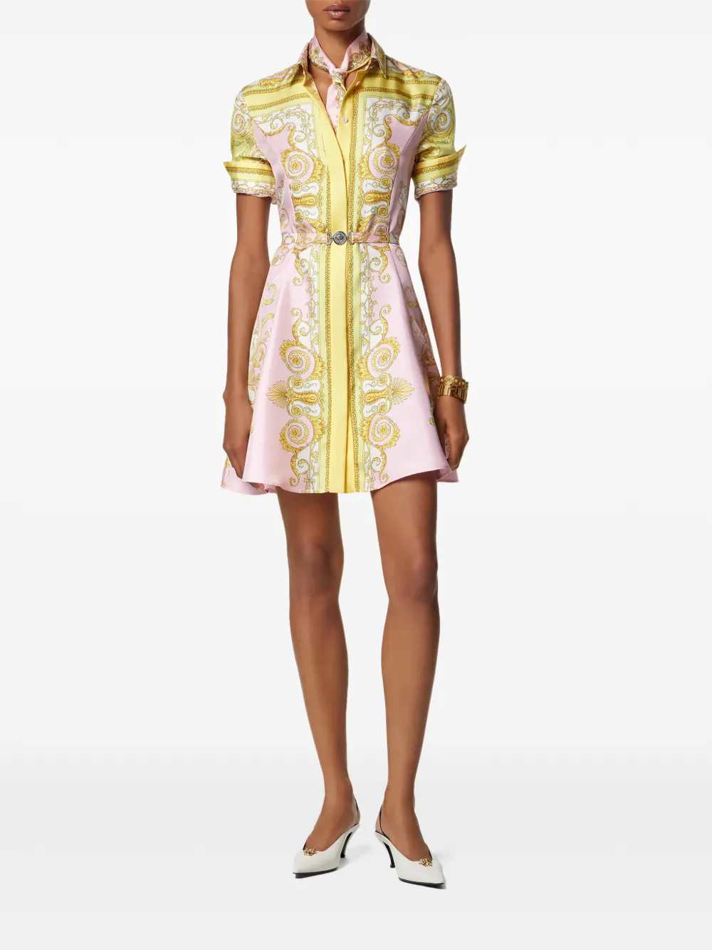 Versace Women Silk Midi Dress VERSACE