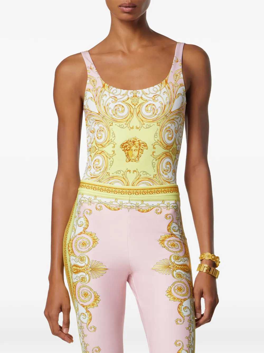 Versace Women Spring Baroque Print Swimsuit VERSACE