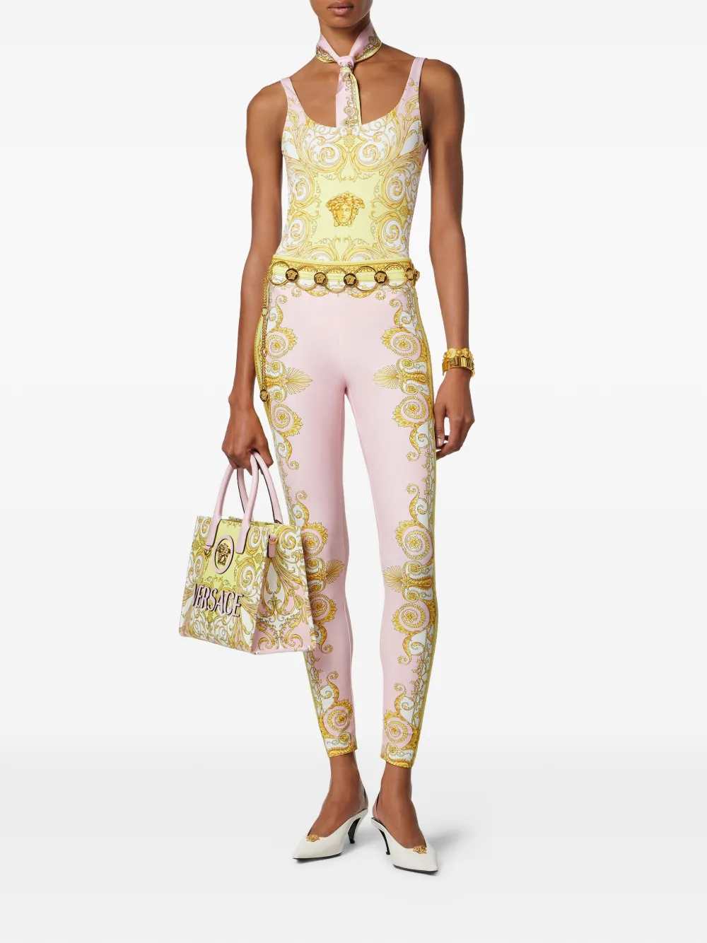 Versace Women Spring Baroque Print Swimsuit VERSACE