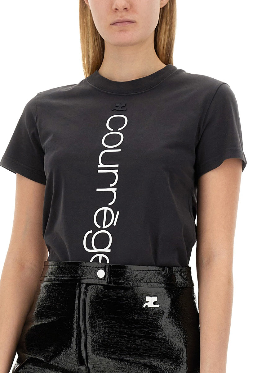 Courreges Women T-Shirt With Logo COURREGES