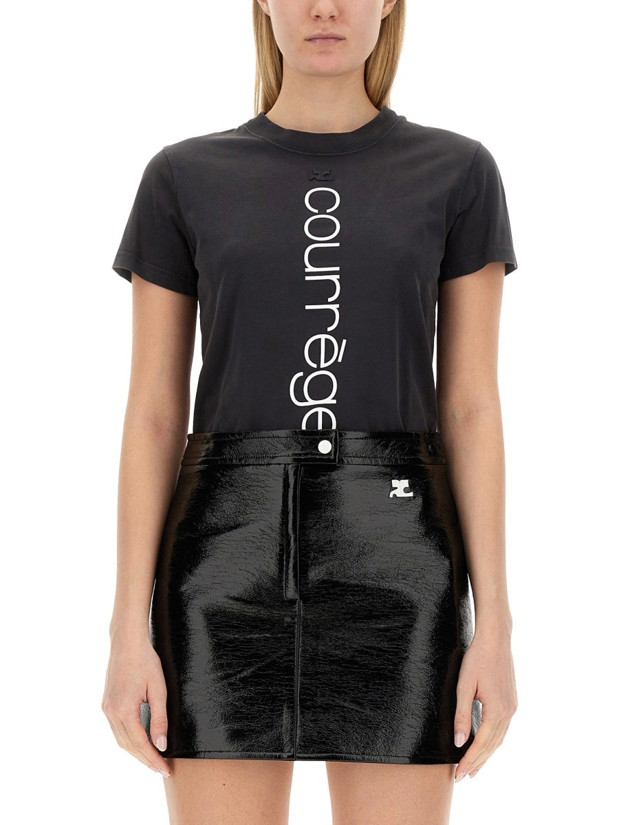 Courreges Women T-Shirt With Logo COURREGES