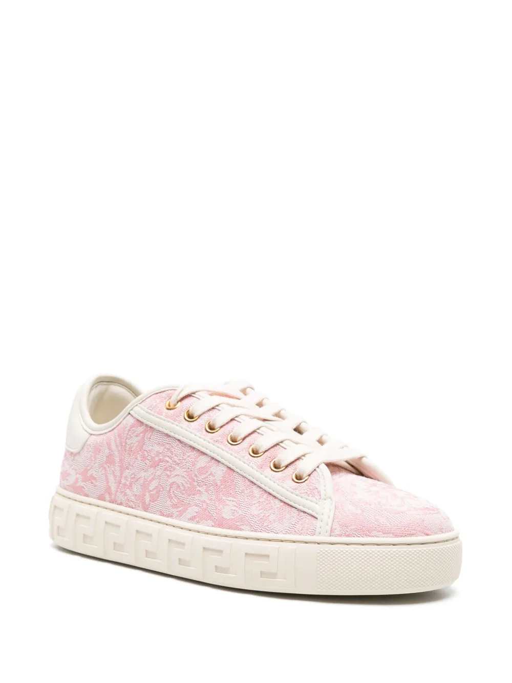 Versace Women Greek Key Baroque Sneakers VERSACE