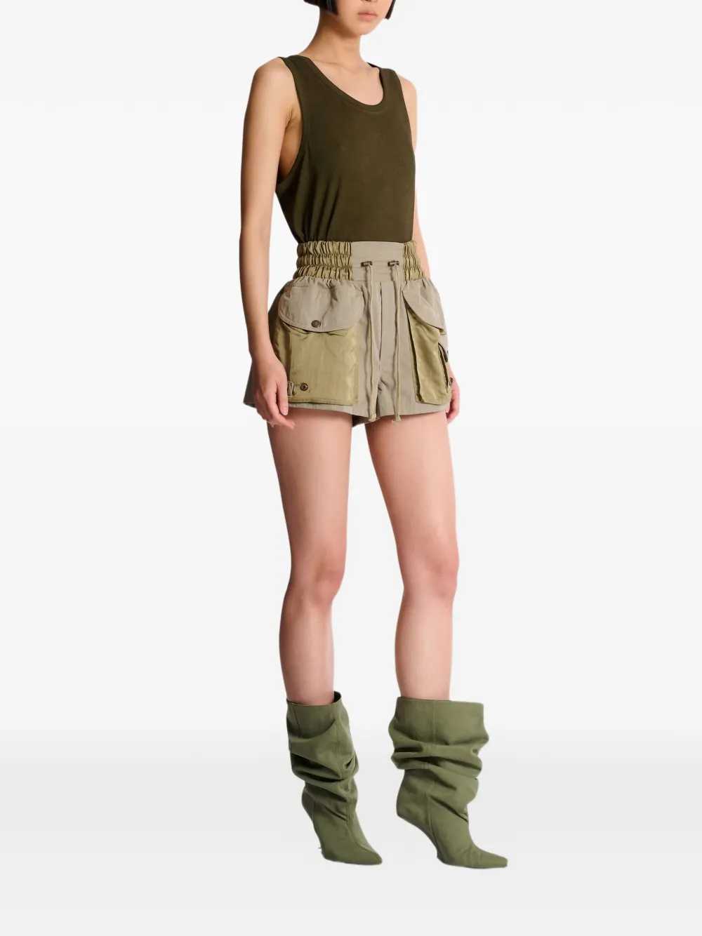 Balmain Women Cargo Shorts With Elastic Waist BALMAIN
