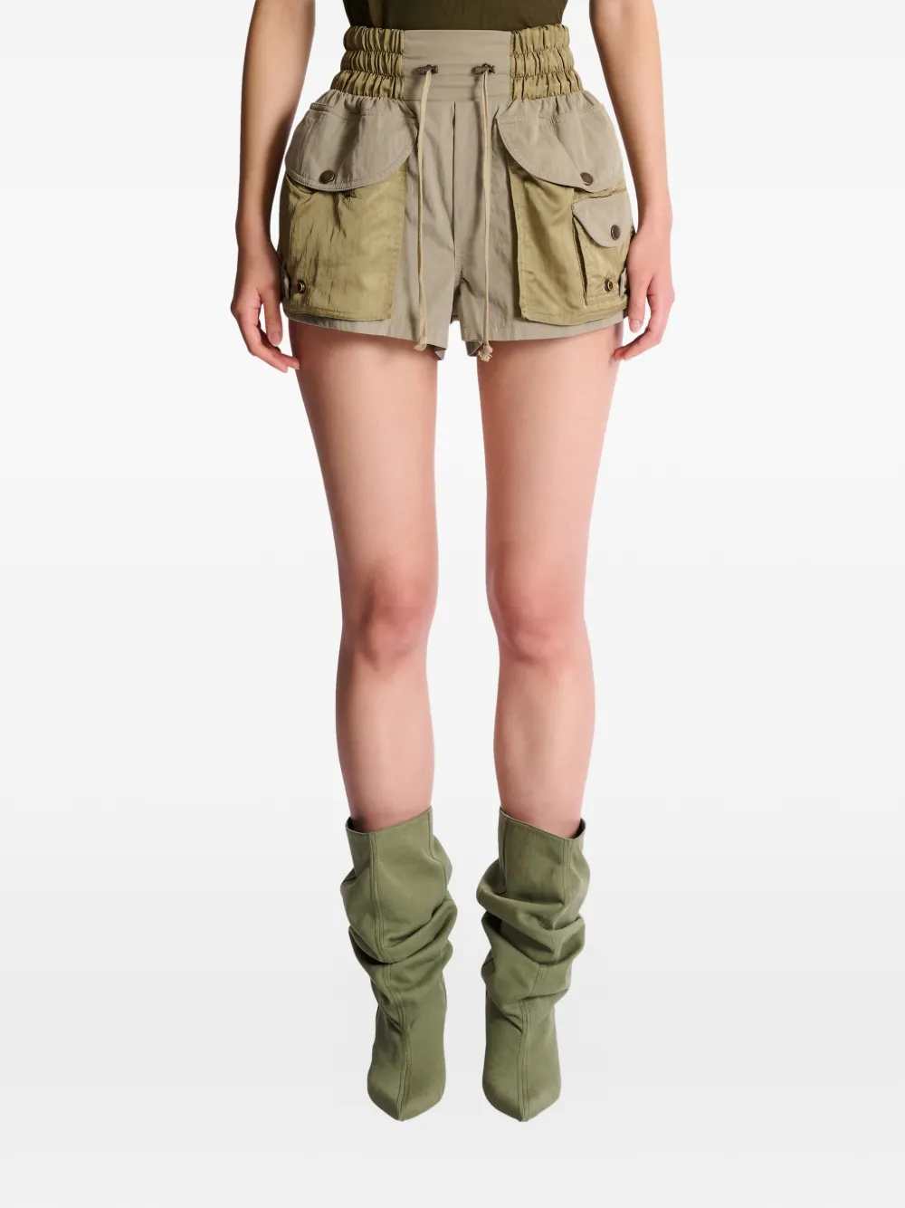 Balmain Women Cargo Shorts With Elastic Waist BALMAIN