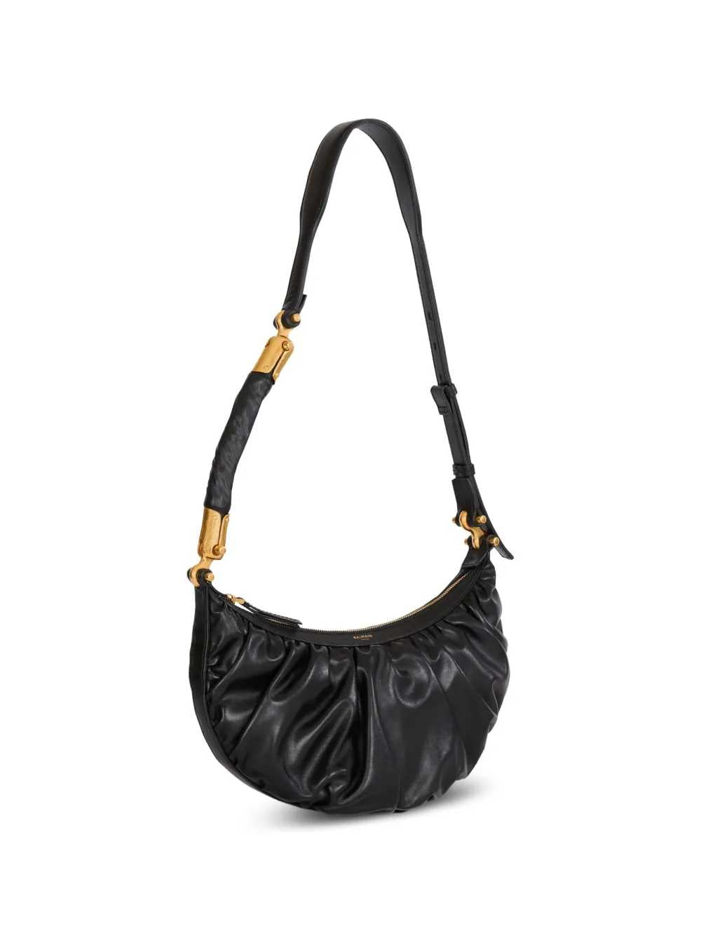 Balmain Women Ebene Ruffled Shoulder Bag BALMAIN