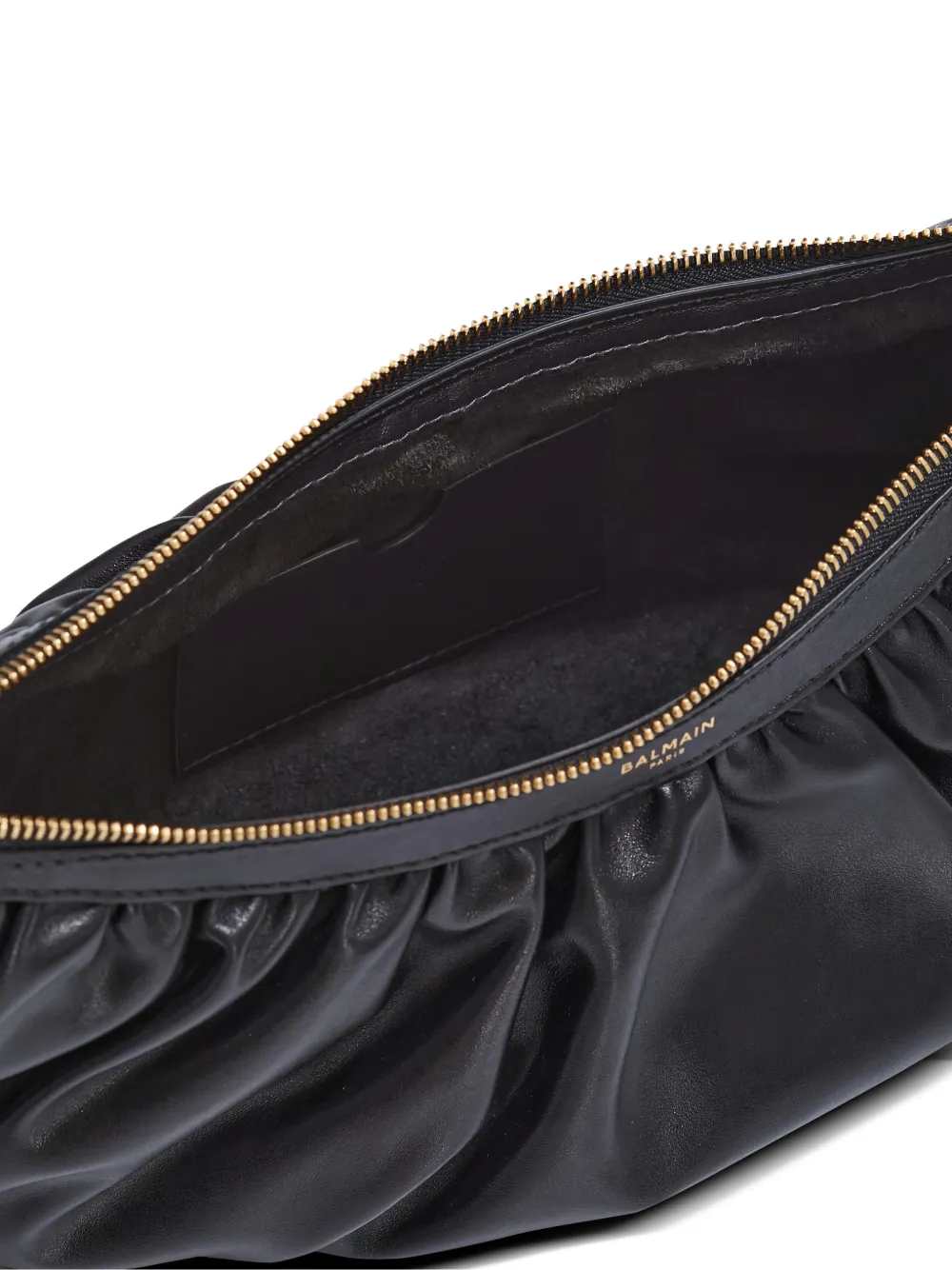 Balmain Women Ebene Ruffled Shoulder Bag BALMAIN