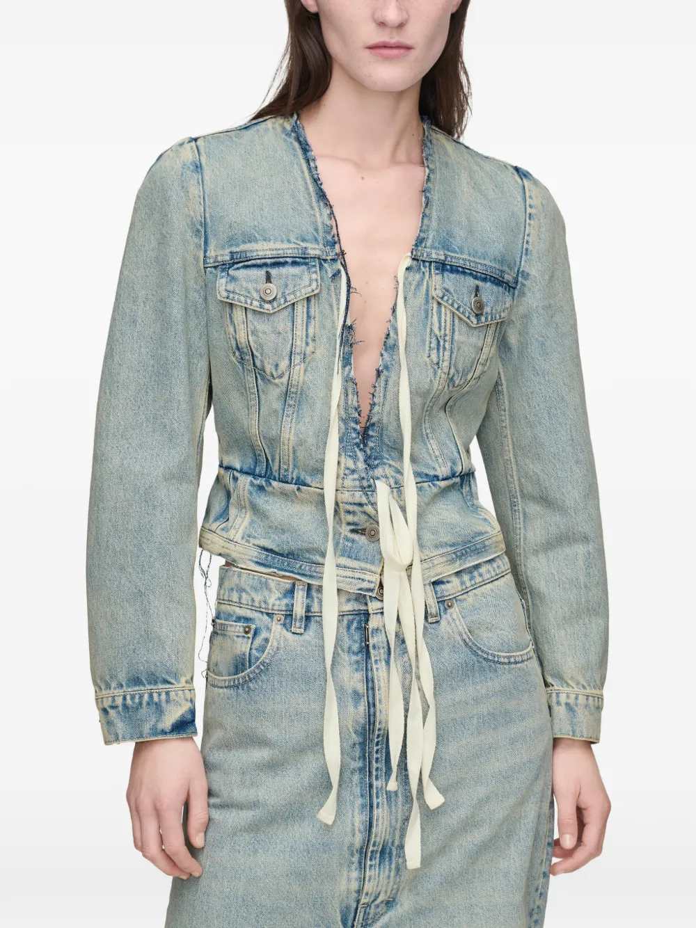 Maison Margiela Women Jacket With Raw-Cut Hem MAISON MARGIELA