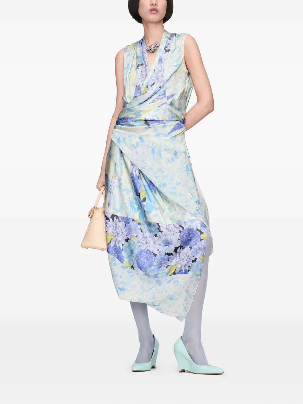 Maison Margiela Women Floral Midi Dress MAISON MARGIELA