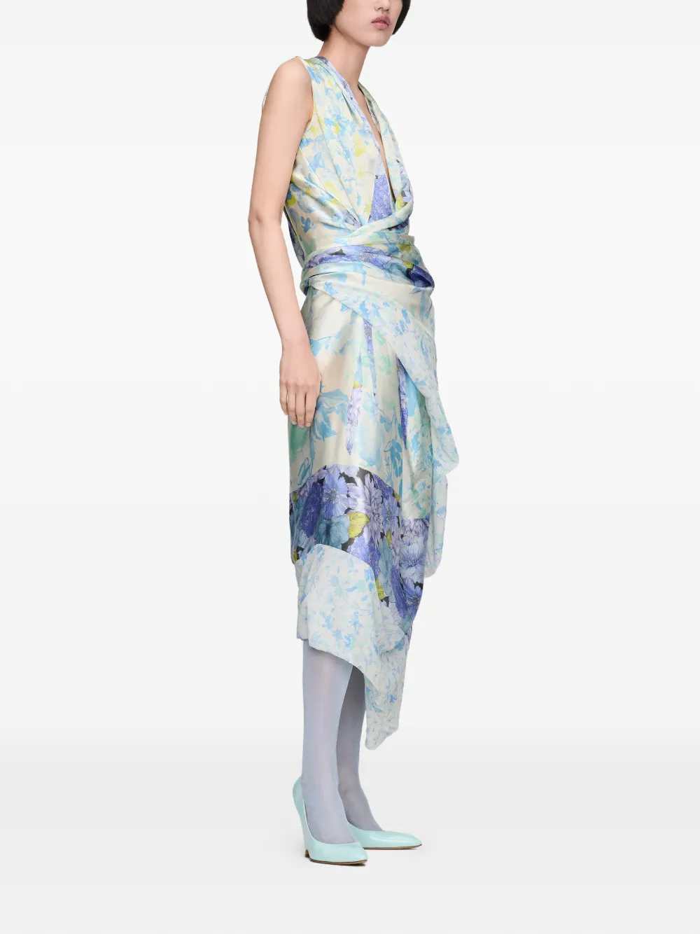 Maison Margiela Women Floral Midi Dress MAISON MARGIELA