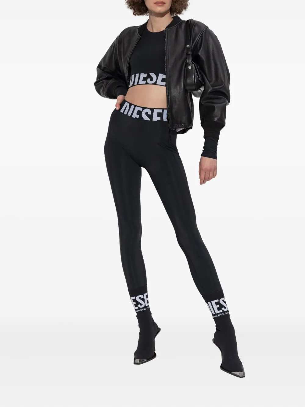 Diesel Women Adeline Leggings With Logo DIESEL