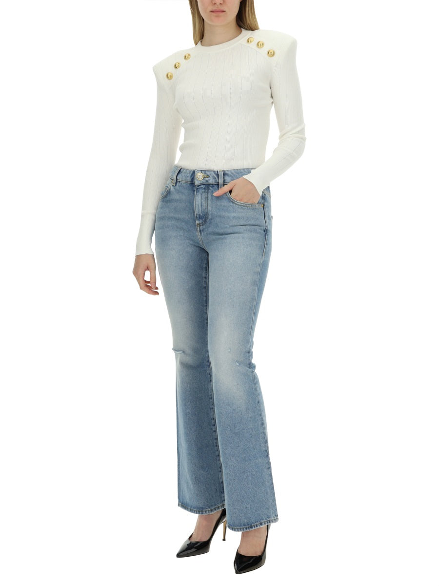 Balmain Women Flare Fit Jeans BALMAIN