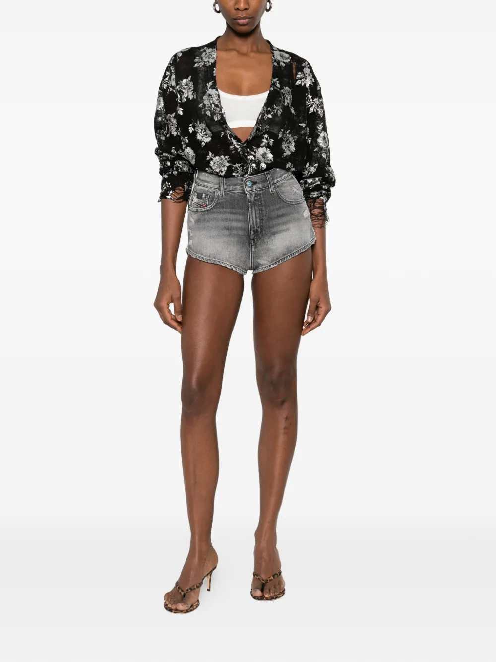 Diesel Women Distressed-Look Shorts DIESEL