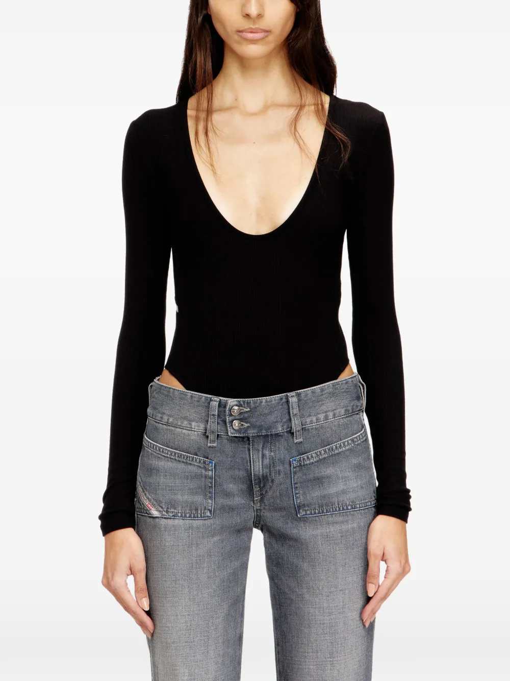 Diesel Women Ribbed T-Bodysuit DIESEL