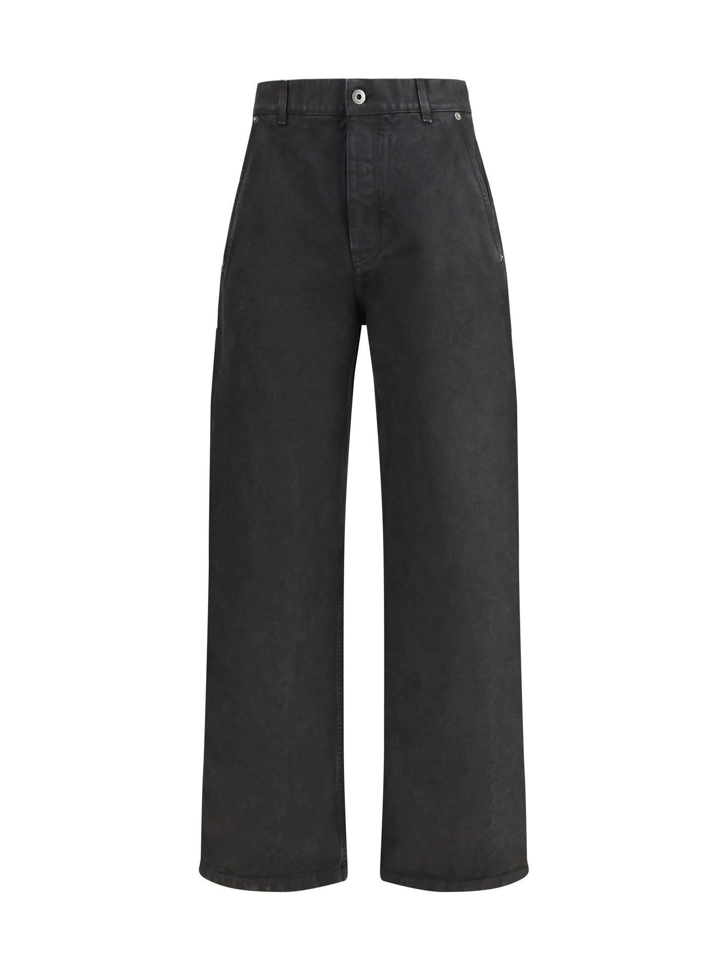 Loewe Men Baggy Jeans With A Decorative Single Belt Detail LOEWE