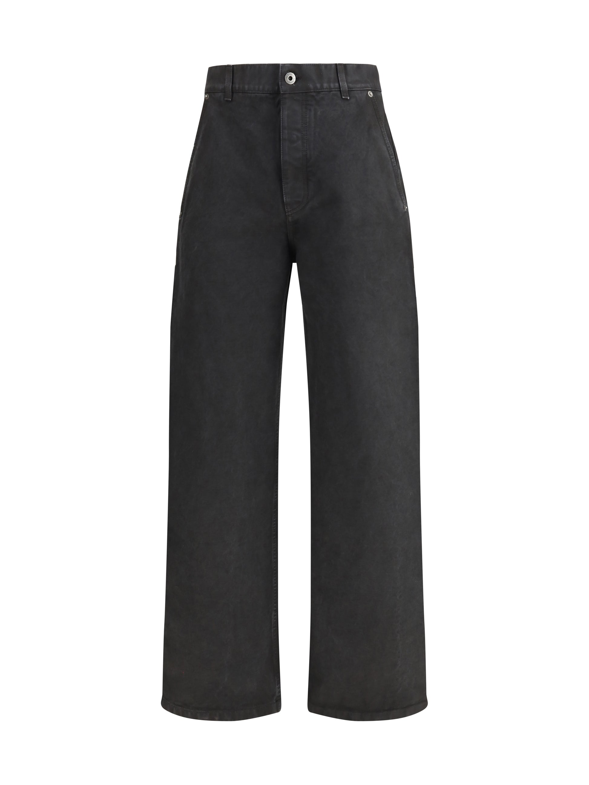 Loewe Men Baggy Jeans With A Decorative Single Belt Detail LOEWE
