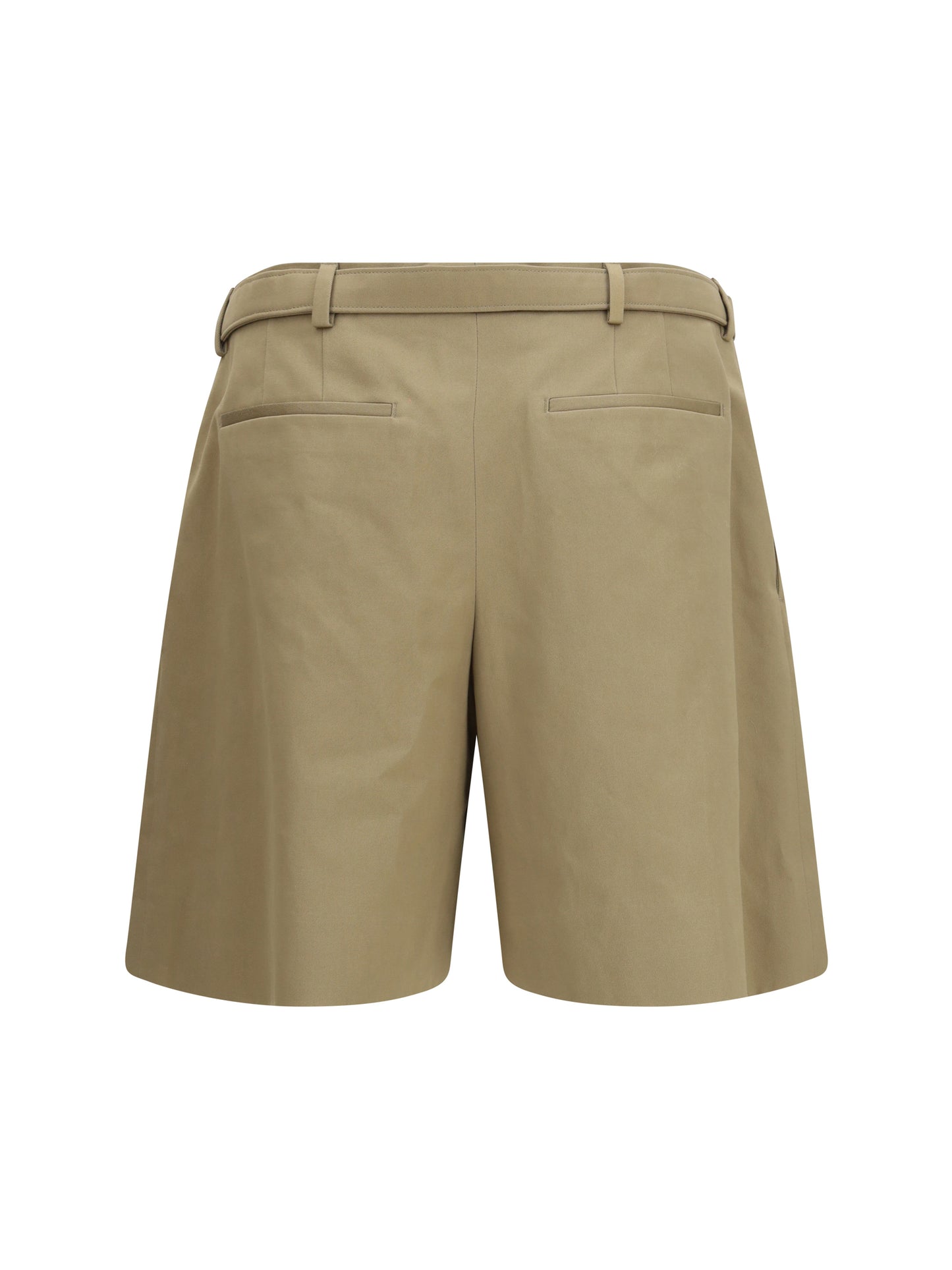Saint Laurent Men Pleated Belt Shorts SAINT LAURENT