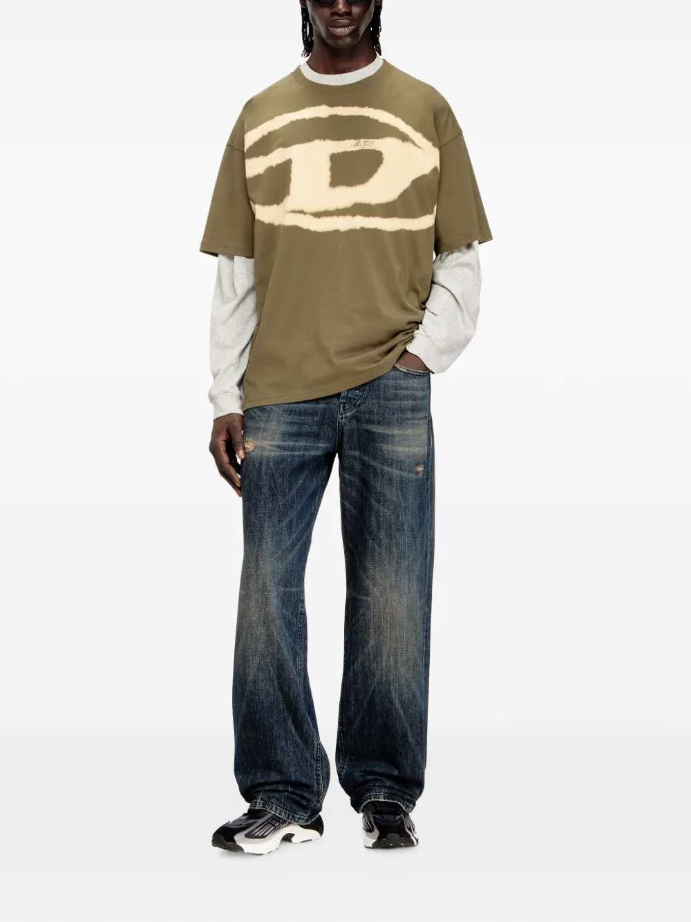 Diesel Men T-Boxt-Bleach T-Shirt DIESEL