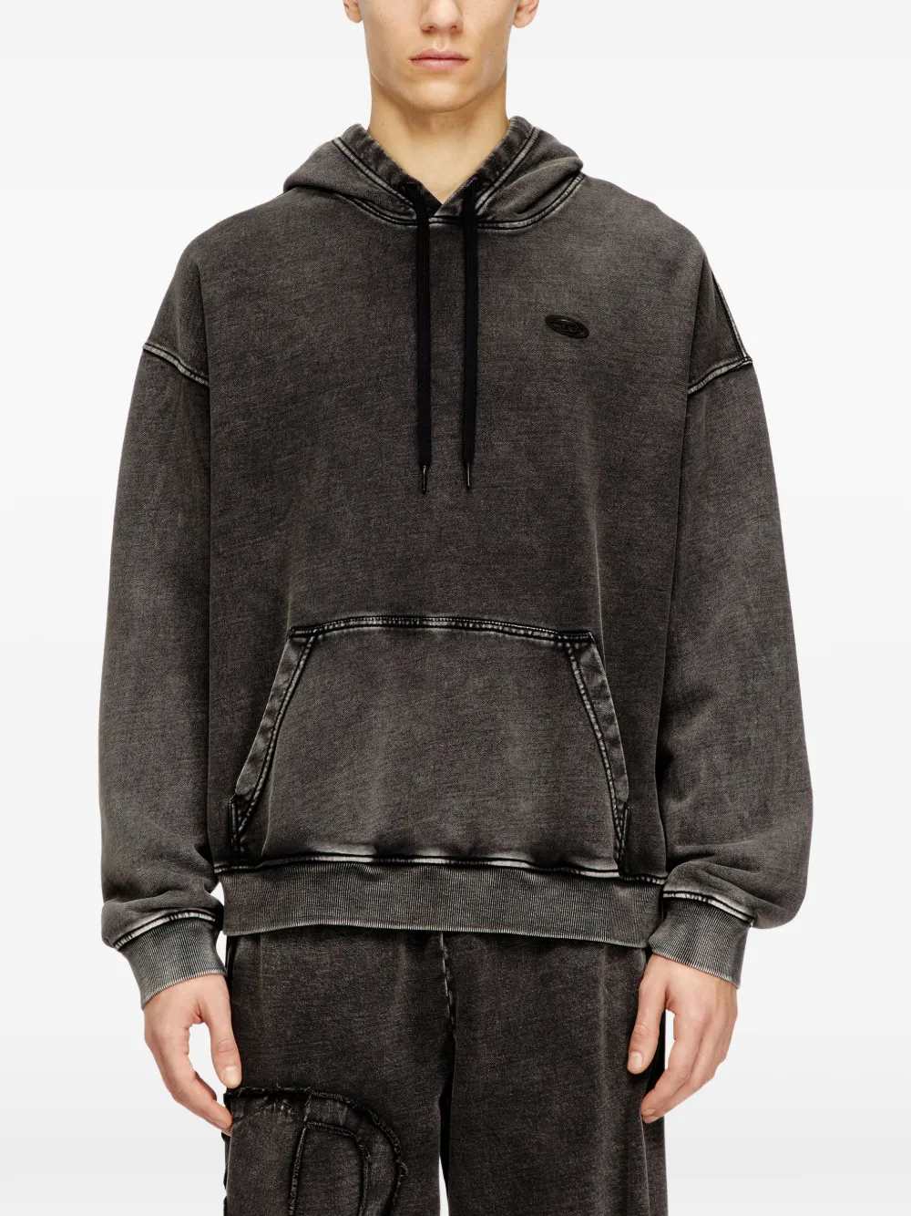 Diesel Men S-Boxt-Hood-Den Hoodie With Drawstring DIESEL